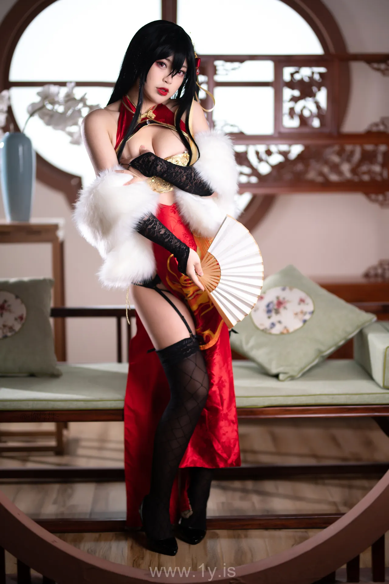 Coser@白烨 NO.013 Fancy Asian Cutie 大凤旗袍新年限定